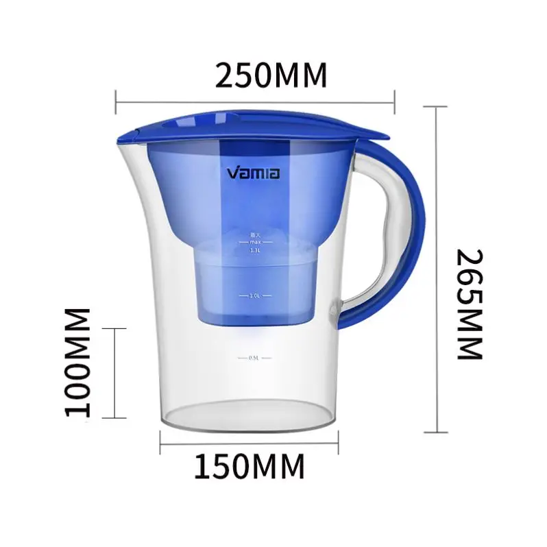 guangdong good price household direct drinking outdoor countertop portable desktop non electrical pitcher water purifier bottle