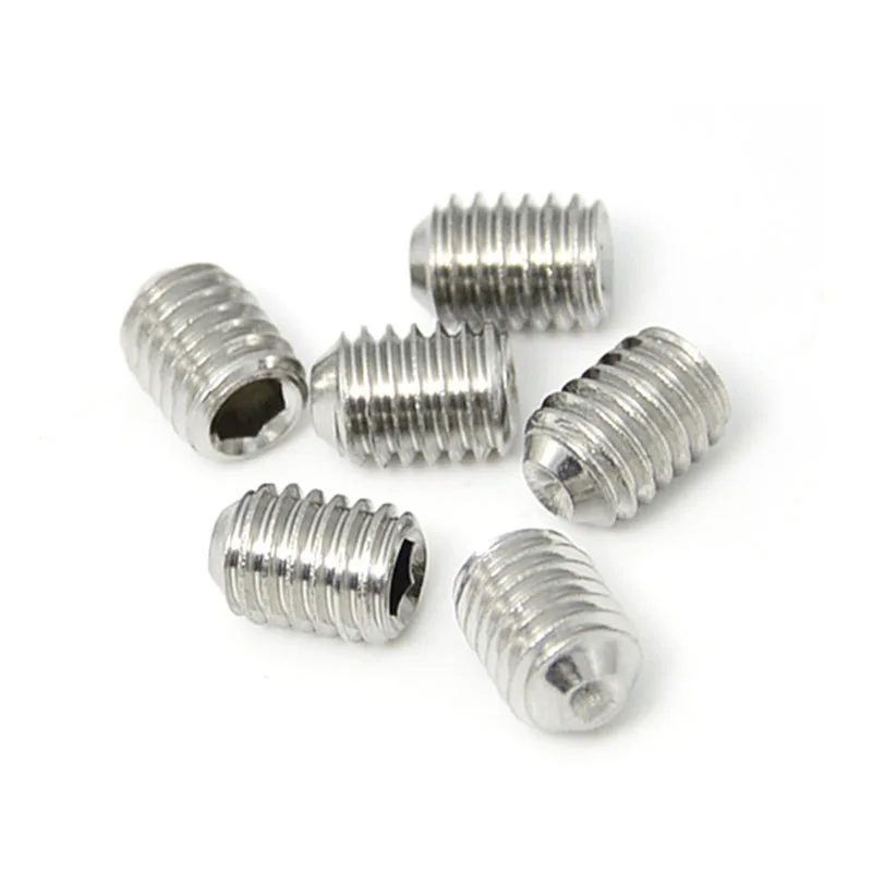 DIN 916 Allen Drive No Head Grub Set Screws DIN916 stainless Steel 316 Hexagon Socket Set Screws With Cup Point