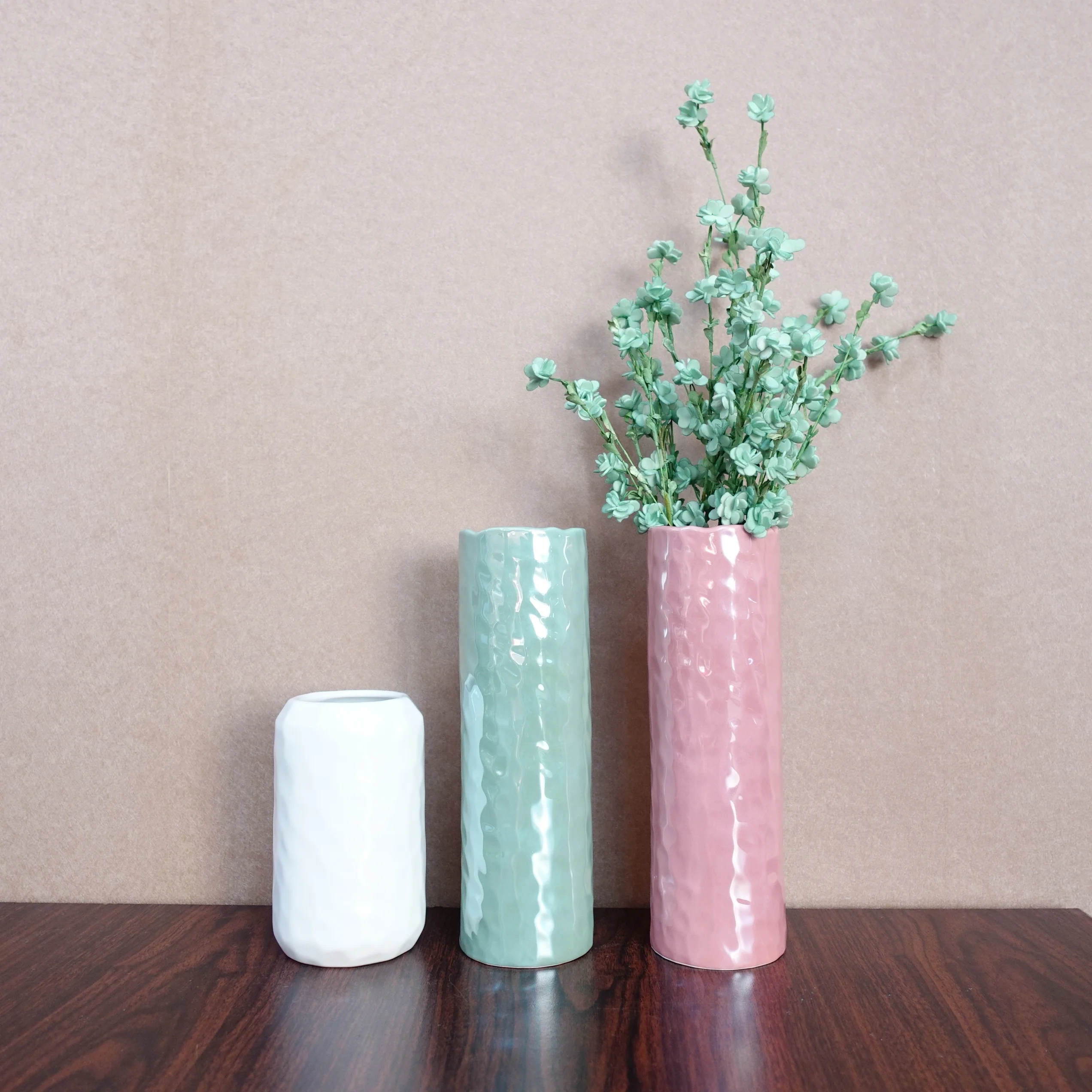 
Contracted china import items decor for home flower ceramic vase sets 