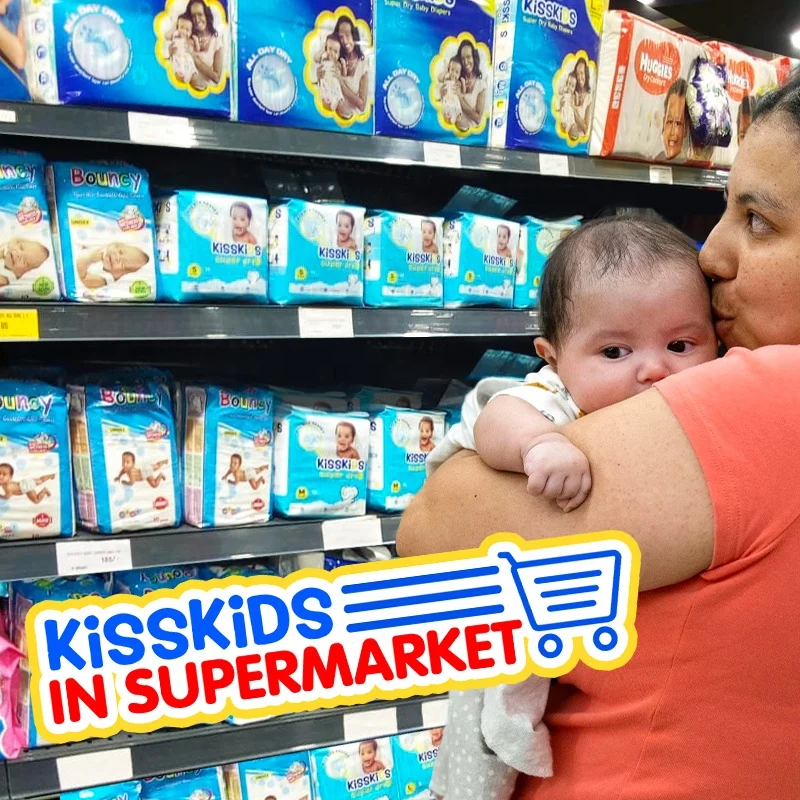 Kisskids дышащая мягкая на ощупь Одежда для новорожденных Для класс A одноразовые подгузники тренировочные брюки пеленки