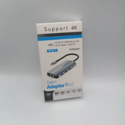 Cross-border factory direct sales nine-in-one docking station type c usb vga h dmi network card multi-function extender