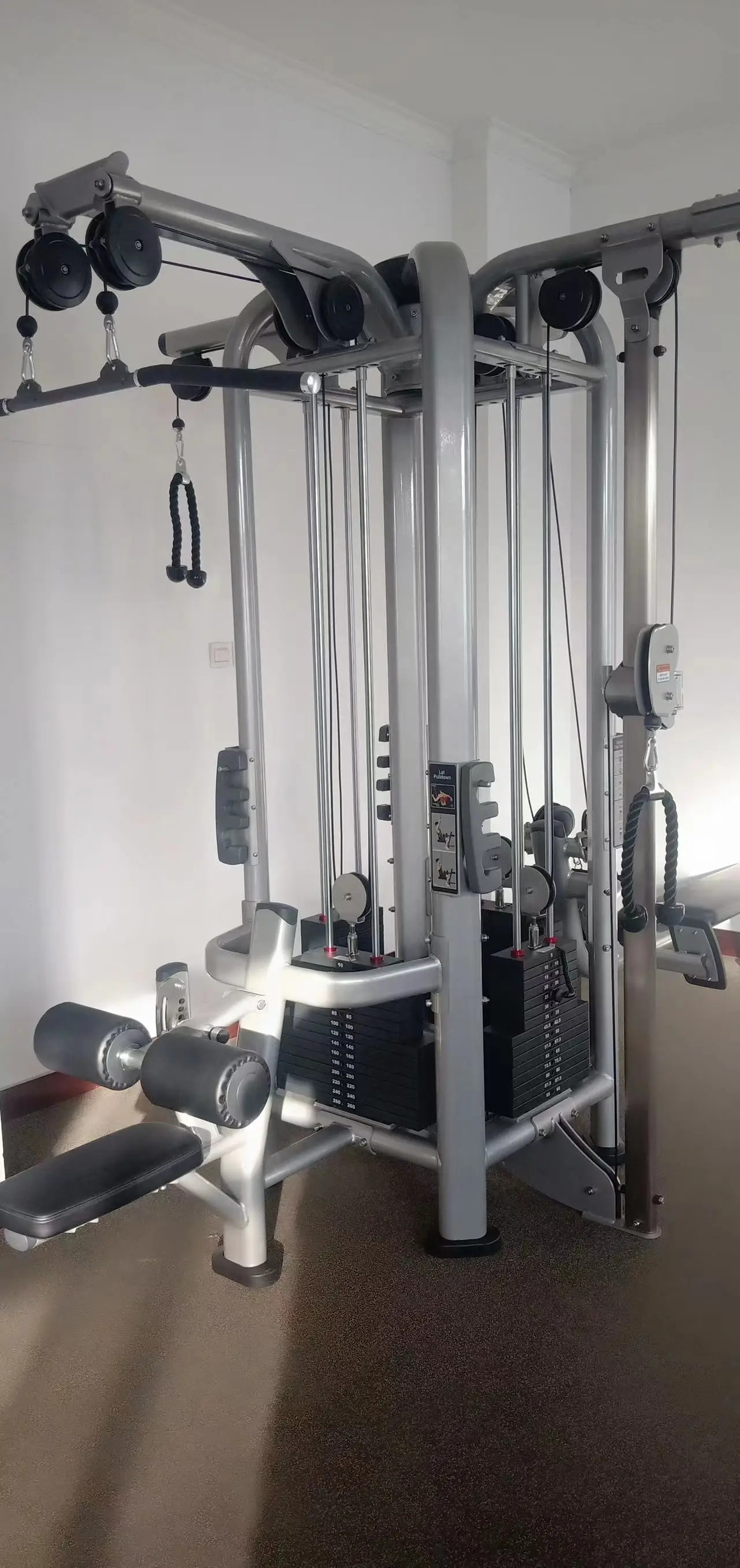 High Quality Gym Strength Fitness Machine Wide Chest Press Plate Loaded 5 Station Commercial Gym Equipment For Sale