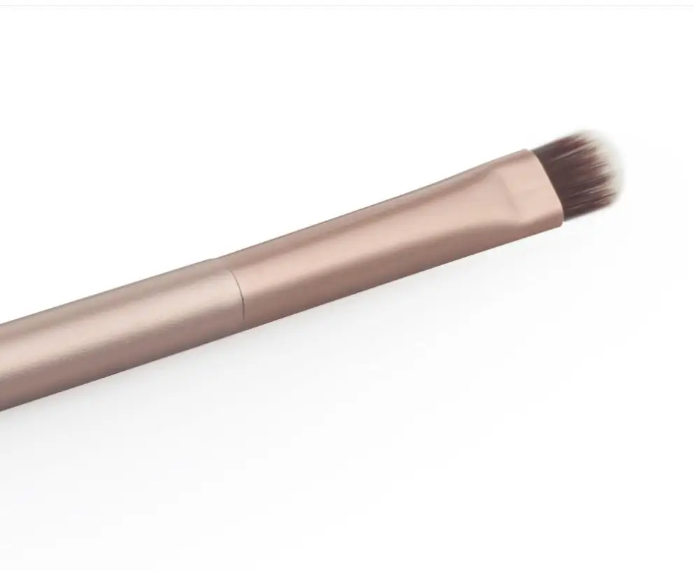 Cheap Rose gold double-head eyebrow makeup brush eye-shadow Makeup brush custom logo two end smudge makeup brush