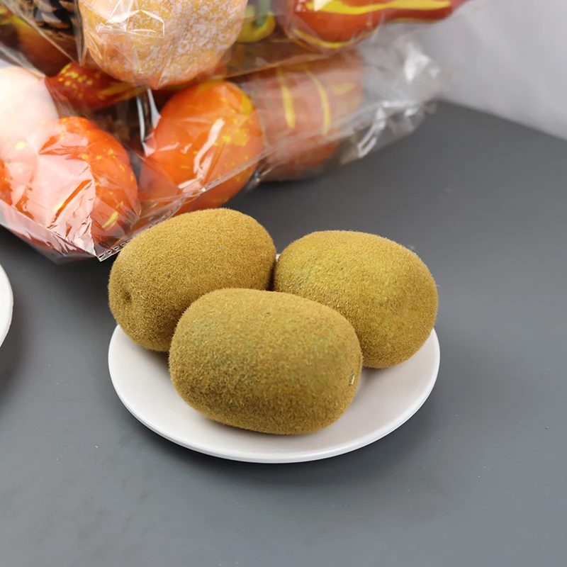 Lifelike Simulated Kiwi Fruit Decor Unique Kiwi Model for Home Display Realistic Foam for display