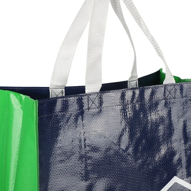 BSCI Custom latest fashion plastic woven tote Takeaway Shopping Grocery polypropylene woven bags pp woven shop bag