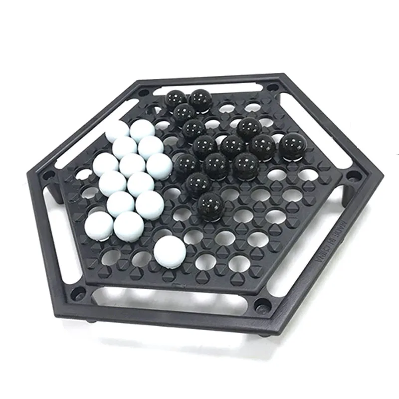 kids train chess game abalone game board with glass ball and plastic game chess board