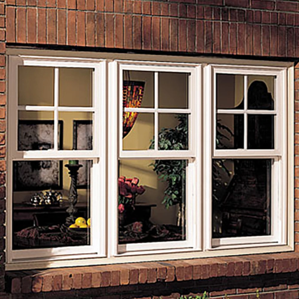Easy Operate Vertical Sliding Aluminium Glass Sash Windows Aluminum Double Glazed Single Double Hung Window Dual Pane