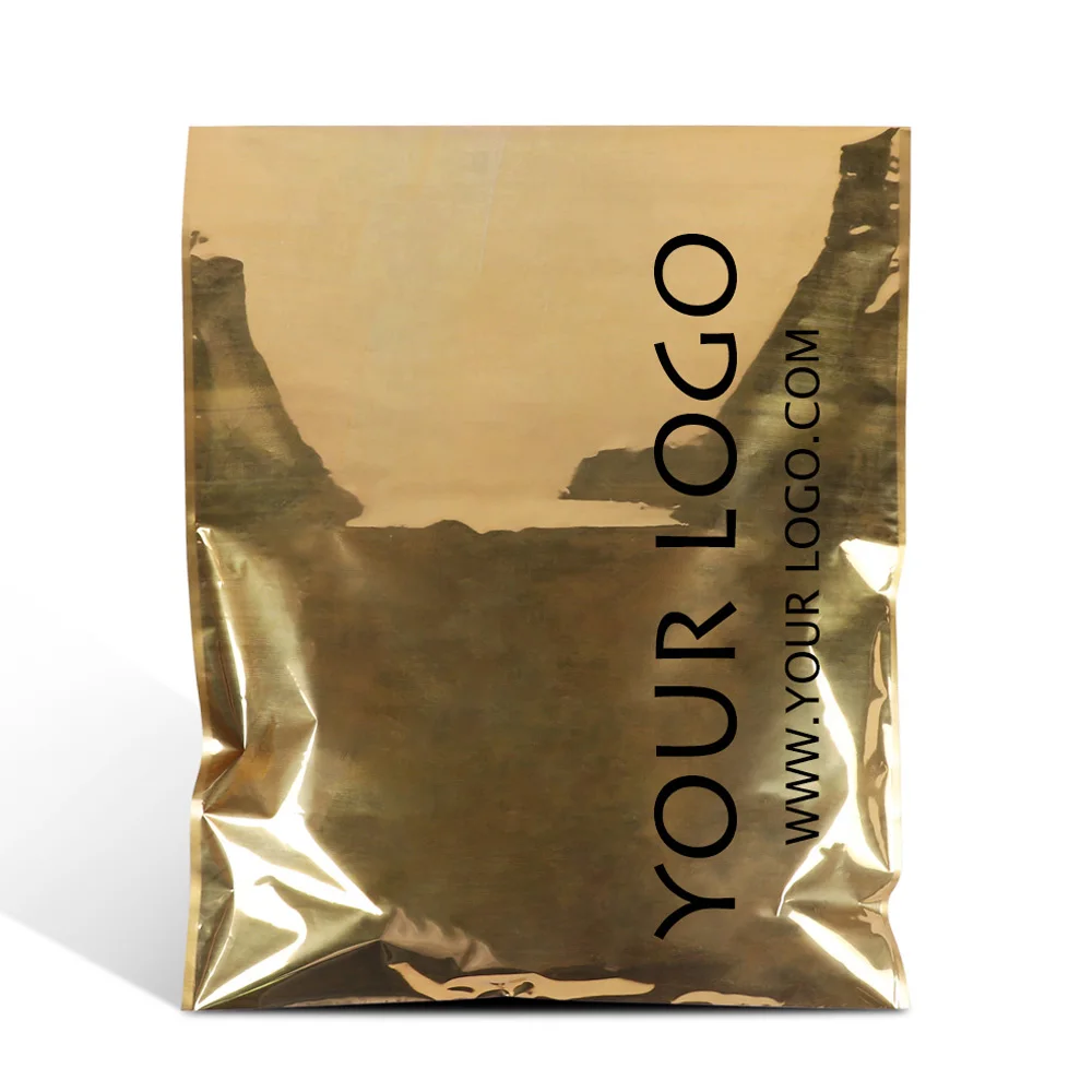 gold printing shipping packaging bags polymailer amazon branded packing polybag jolly smacker custom poly mailer mailing bags