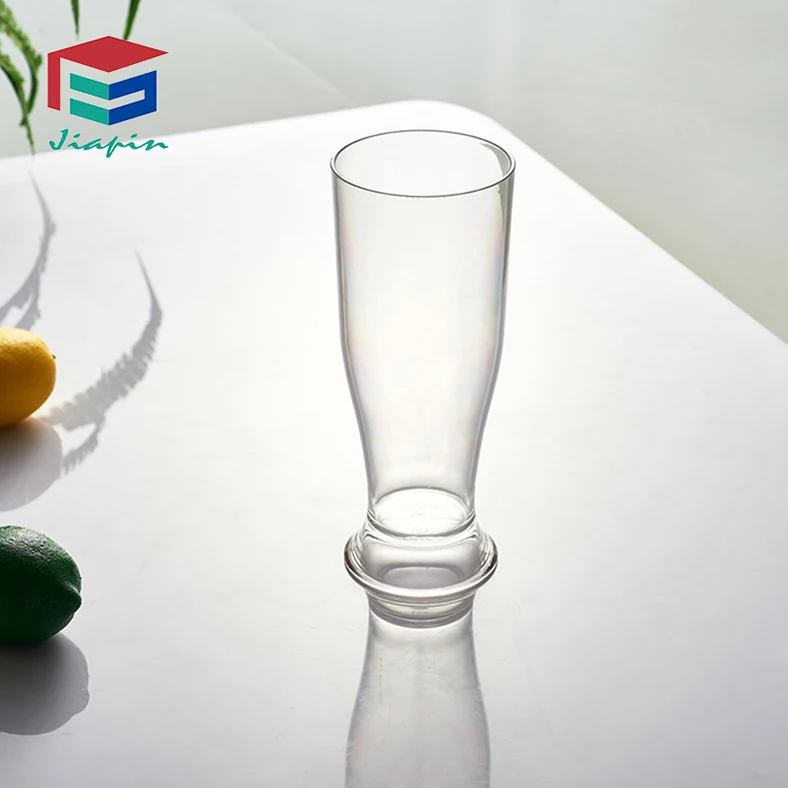 Bar use unbreakable clear 585ml plastic large beer glasses 20oz Polycarbonate Beer Mug