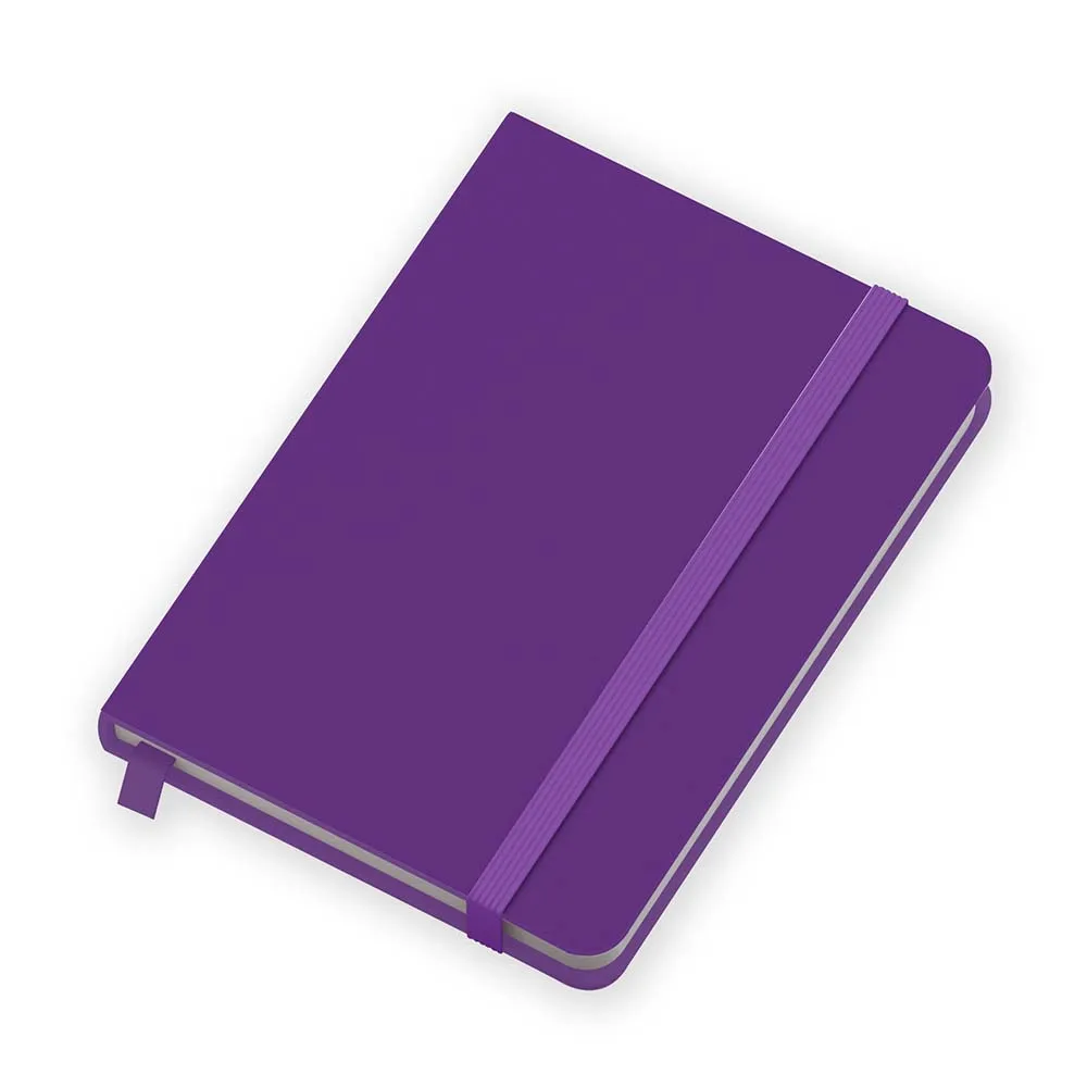 PU leather notebook 80 sheets colorful Hardcover promotional a5 customized notebook with elastic band