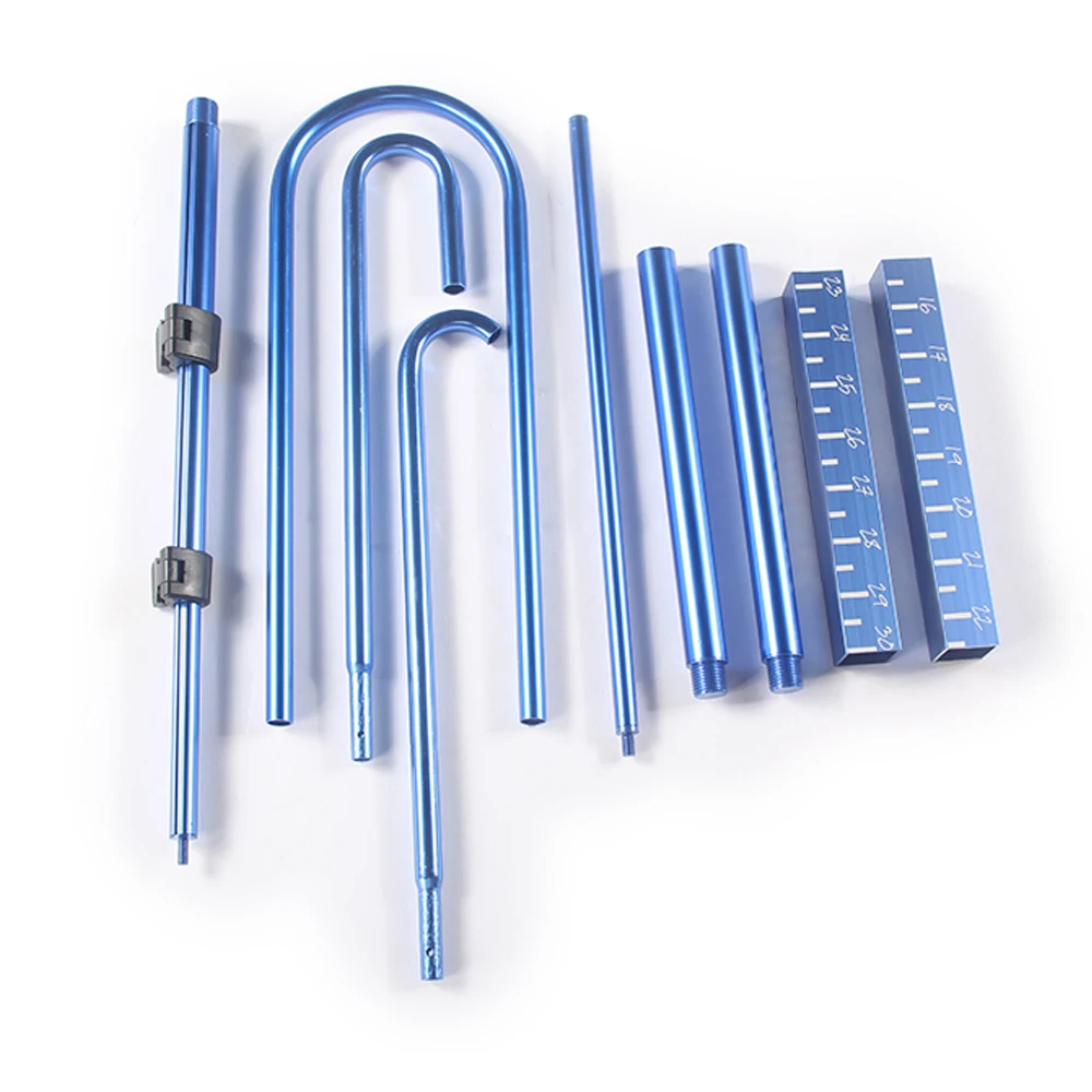 Custom Anodized Existing Mold Blue Flip Lock Aluminium Telescopic Pole Telescope Tube Telescoping Rod