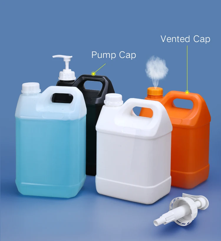 UMETASS 1Gallon Empty Square Plastic Bucket 5 literJerry Can  to fill detergent and chloros With Tamper-Proof Cover