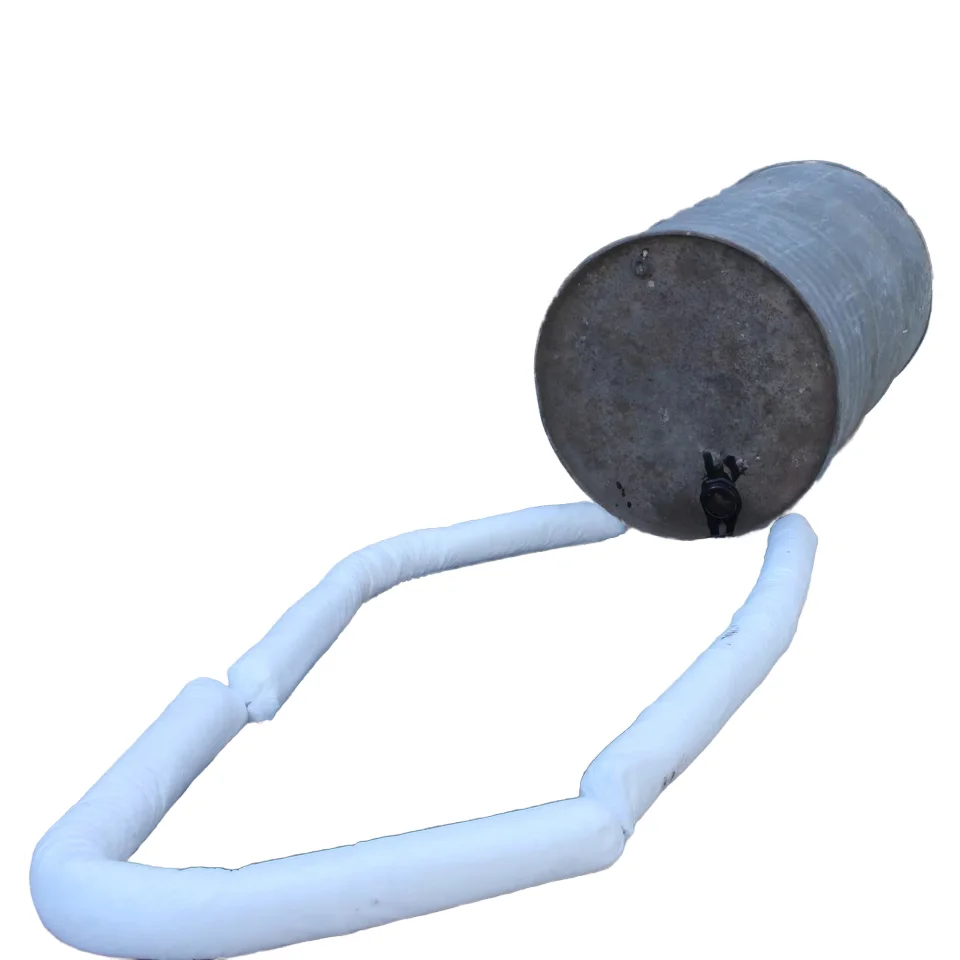 High Absorbency Eco-Friendly Industrial Oil Absorbent Sock PP Material for Spill Containment and Oil Leakage Boom Type