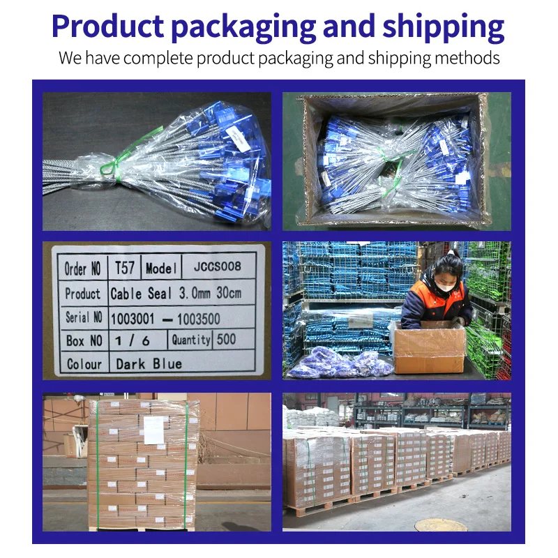 JCCS003  aluminum alloy steel wire cable sealing wire shhexagonal cable locks security seals