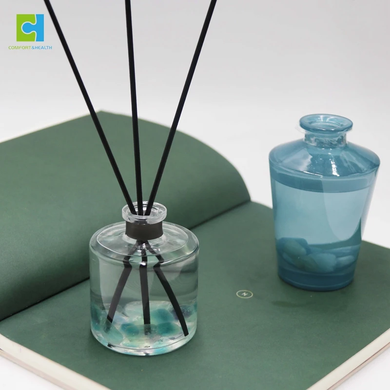 Color Flameless Essential Oil Reed Diffuser Bottle Luxury Crystal Reed Diffuser Incense Air Freshener Diffuser