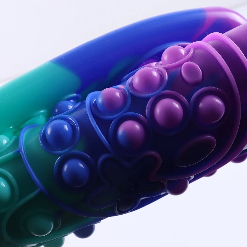 Большая сумка для снятия стресса, пузырьковая простая сумка, женские сенсорные сумки-тоуты, силиконовые радужные сумочки