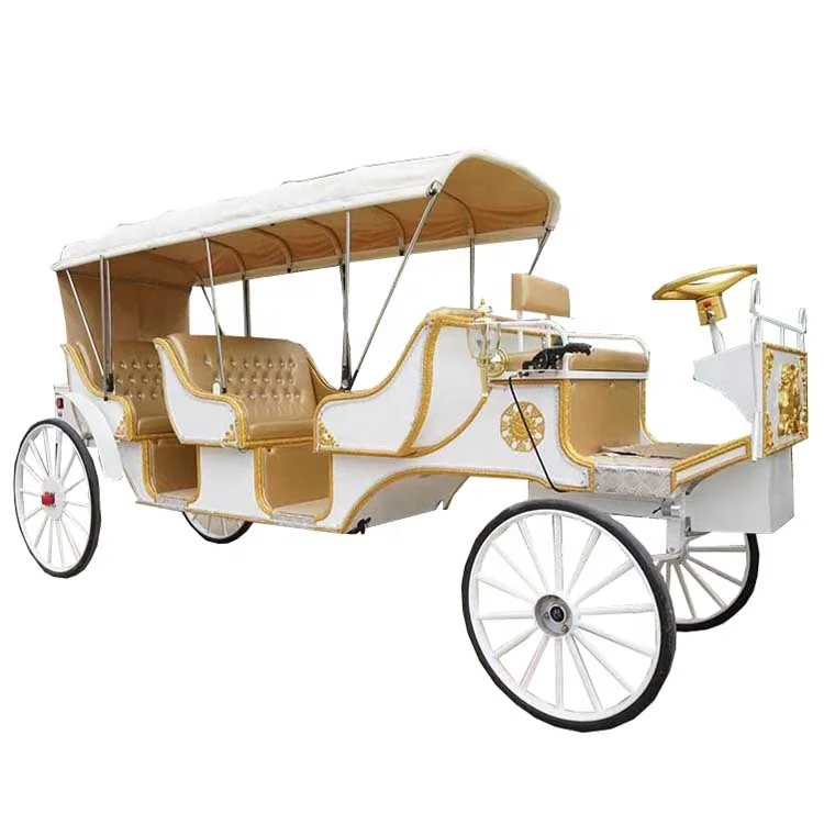 New Design Wedding and Tourist Sightseeing 4 Wheel European Electric and Horse Drawn Carriage/Horse Wagon/Horse Cart for Sale