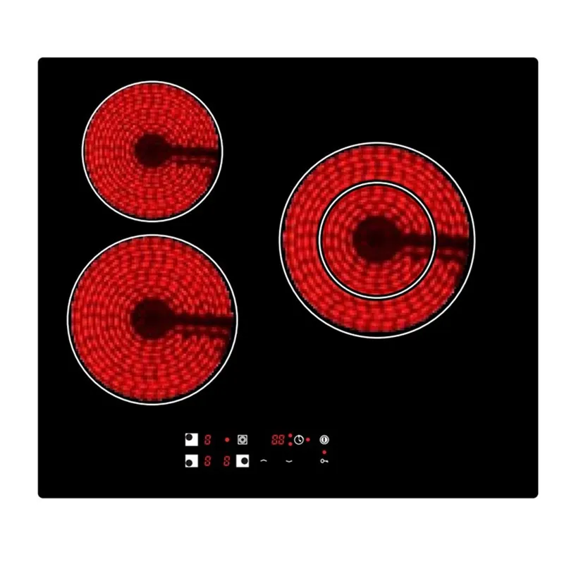 6600W Kitchen Touch Screen 3 Cooker Solar Based Induction Cooktop