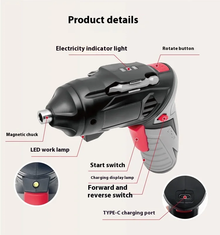 Wholesale price  electric screwdriver screwdriver set cordless for DIY repair and assembly