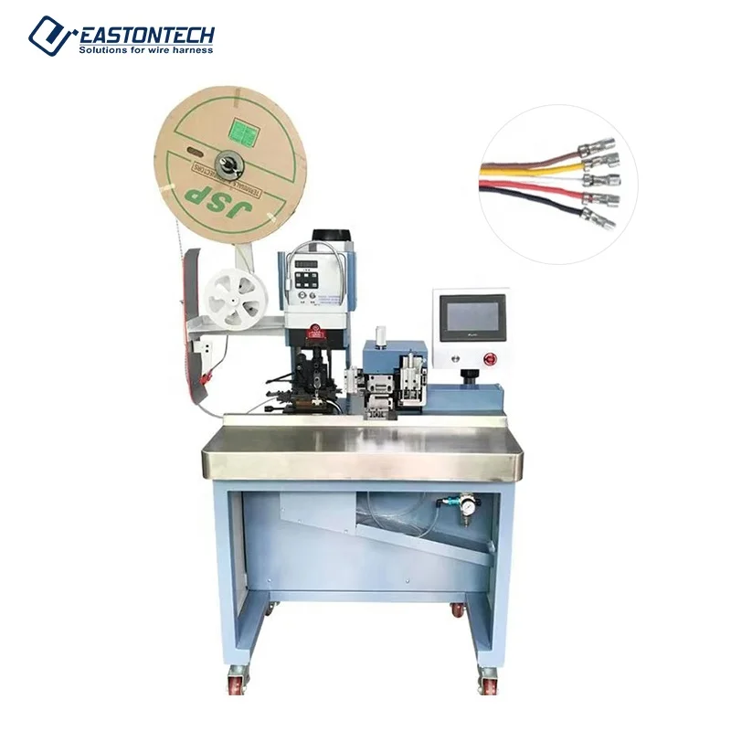 EW-50F Multicore sheathed cable strip crimp machine/crimp machine wire automatic lug crimping wire cut and strip/crimper