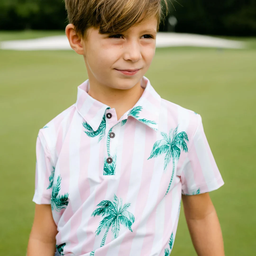 Golthan Custom Eco Friendly Create your own brand Kids Clothing Golf Apparel Boys T-shirts Polo Shirts