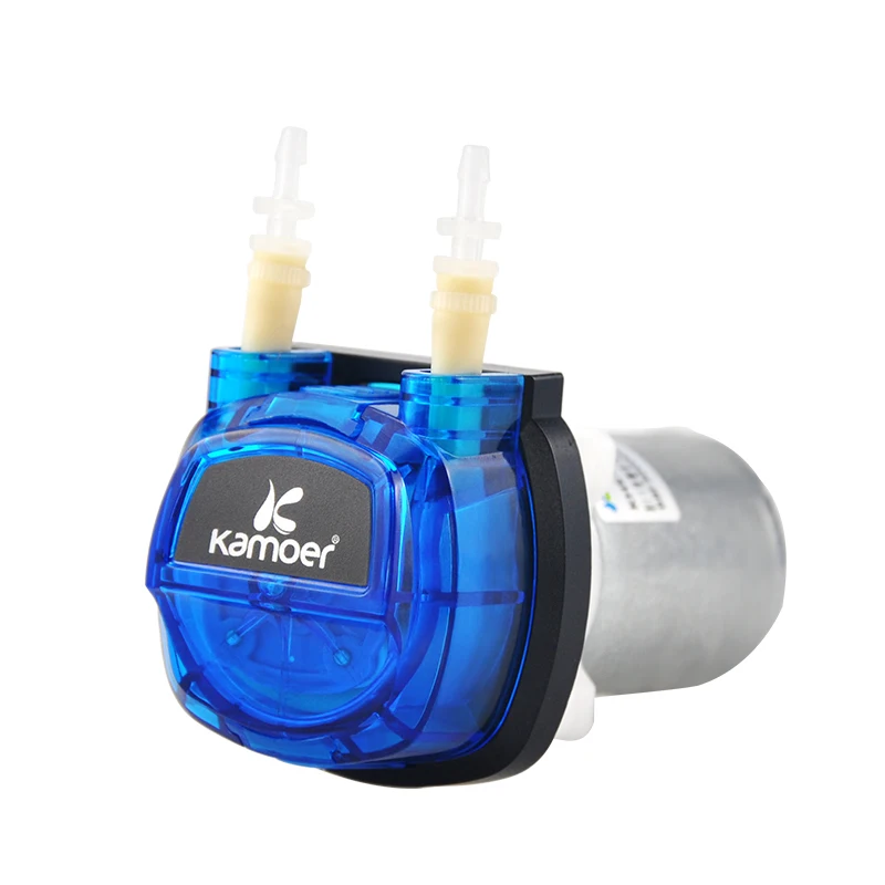 Kamoer KHS 12V 24V DC Good Quality Gear Drive Small Circulation Small Mini peristaltic liquid pump with silicone tubing