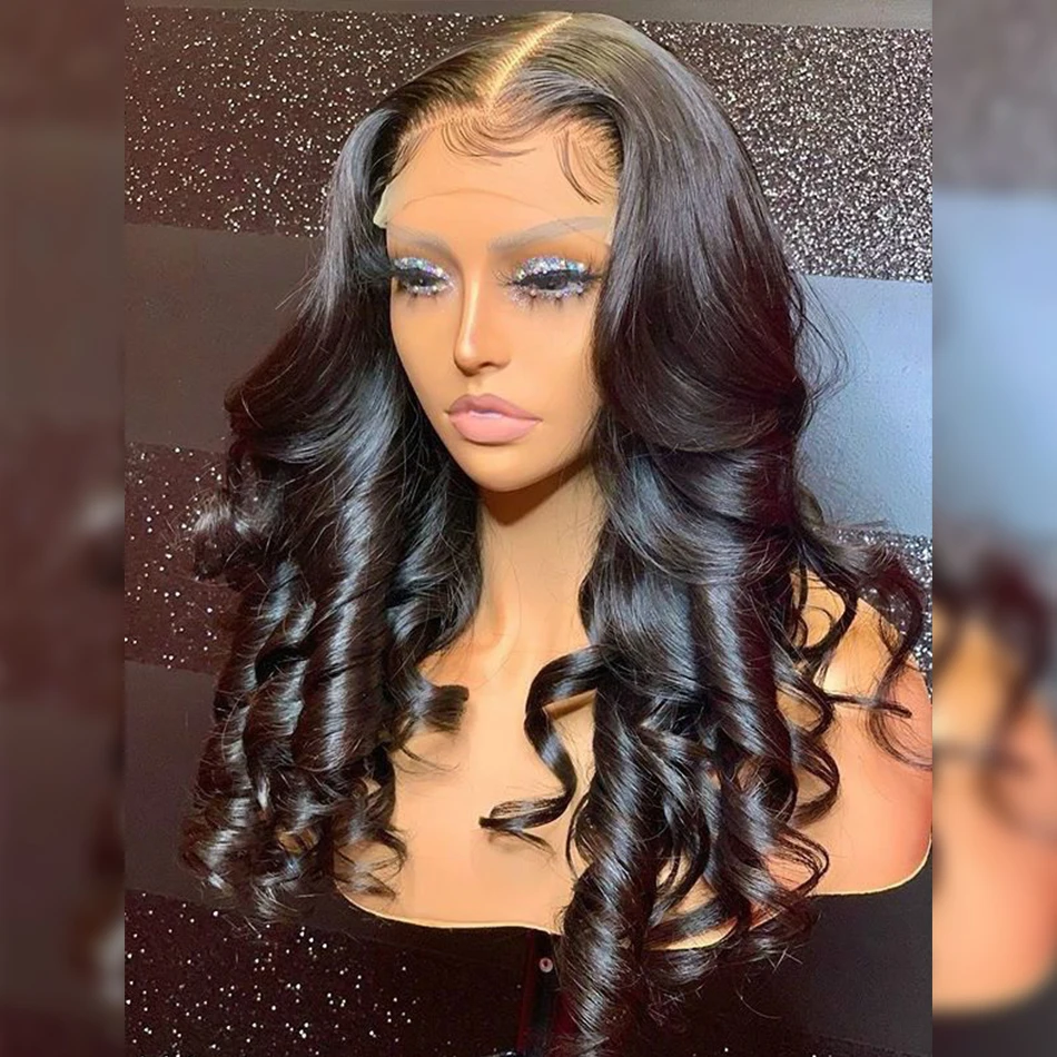 Glueless 13*4 13*6 Full Lace Frontal Wigs Loose Wave Brazilian Virgin Human Hair Wig 5*5 7*7 HD Lace Closure Wig For Black Women