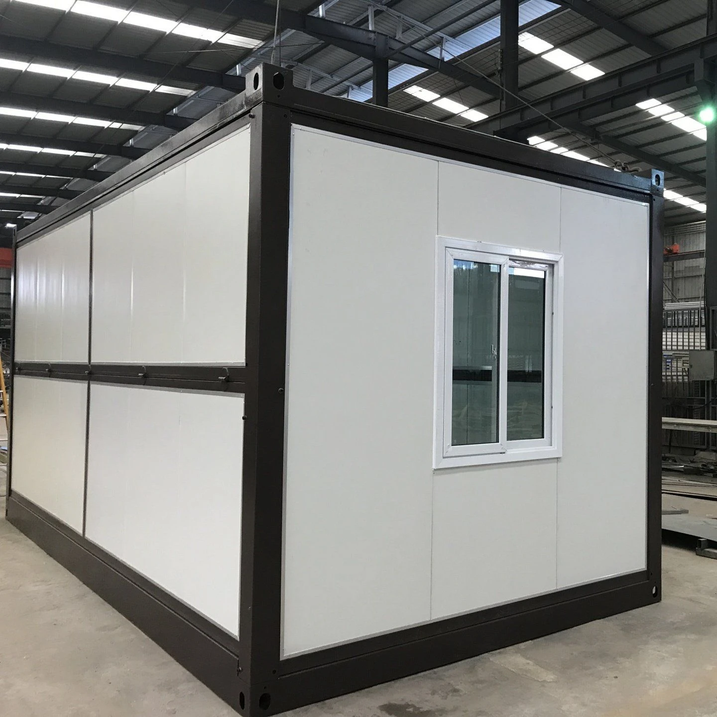 Extended foldable prefab container homes/40ft folding living container/expandable cabin modular container house carport garage