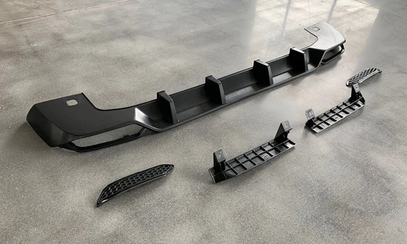 W464 Rear Diffuser PP Black Top Car Style Rear Bumper Lip for G Class W463A W464 G63