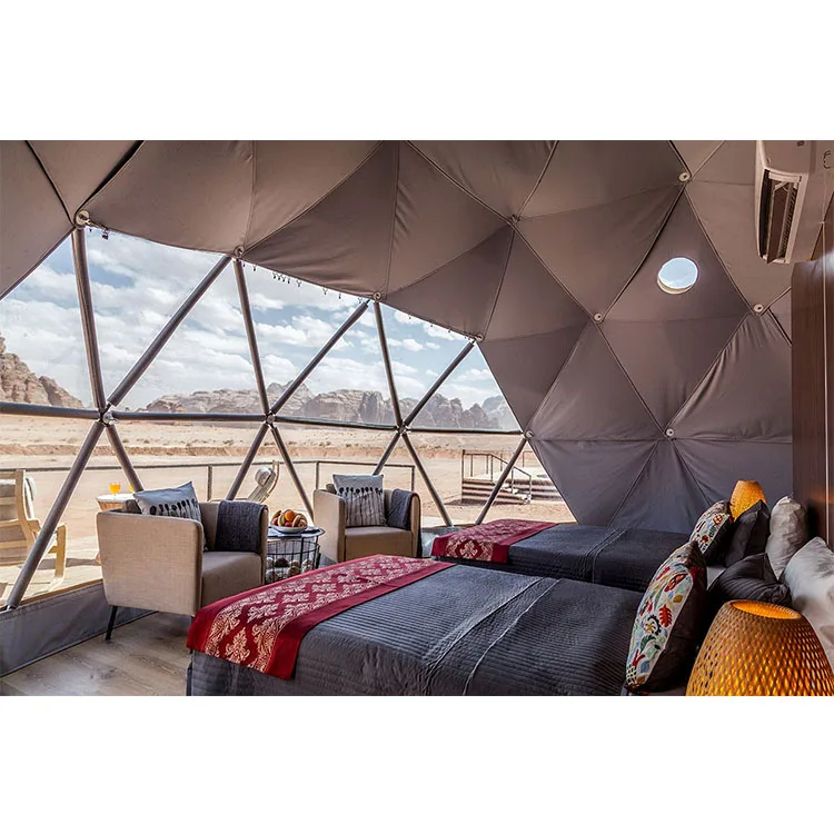 Эко-геодезическая купольная Роскошная Брезентовая палатка от Glamping Tent 8m