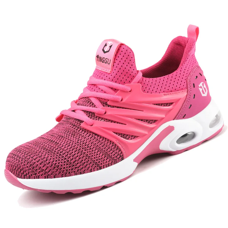 Flyknit Safety Shoes Kevlarfibree Midsole Anti Puncture Fashion Sporty Safety Shoes