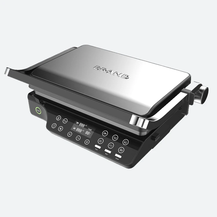 2024 Hot Sale LED Indicator Electric Raclette BBQ Grill Non-Stick Coated Detachable Grill Indoor/Outdoor Household Hotel Use