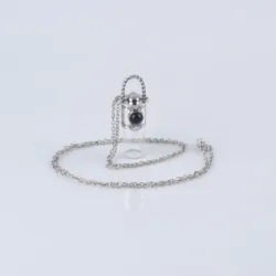 Rose Quartz Raw Crystals Crystal Gemstone Pendant Chain Mini Bottle Perfume Necklace