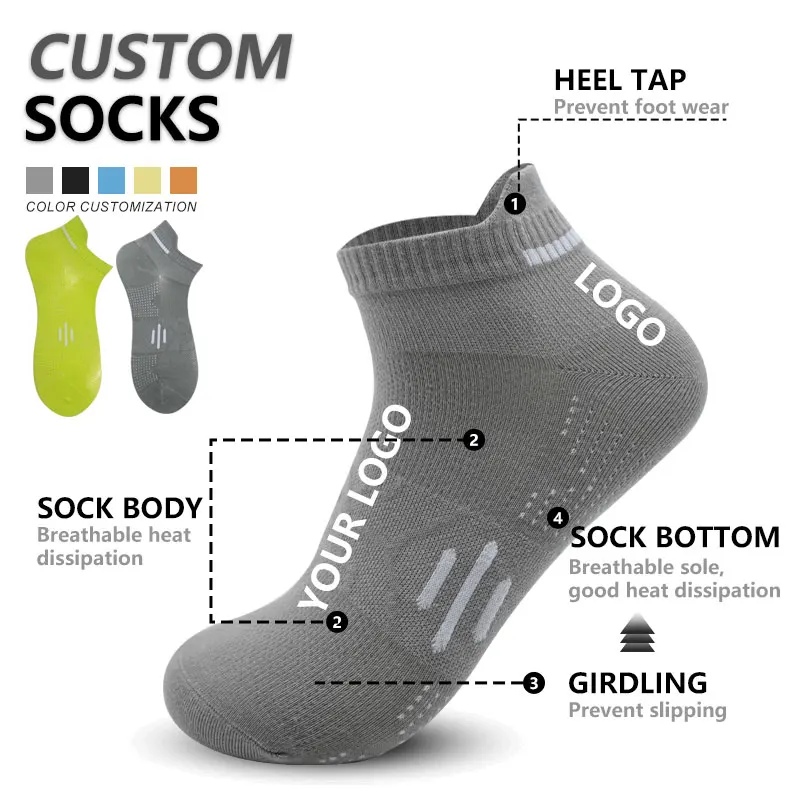 Good Quality Custom Design Anti Slip Socks Athletic Sports Socks Running Basketball Socks
