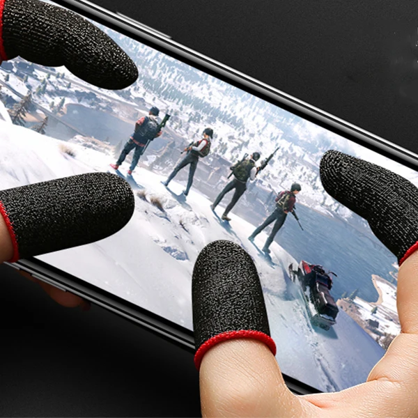 
2021 Ultra Thin 0.25 Mm Finger Sleeve Carbon Silver Elasticated Pupgi Mobile Gaming Breathable Fingertips Finger Sleeve P Ubg 