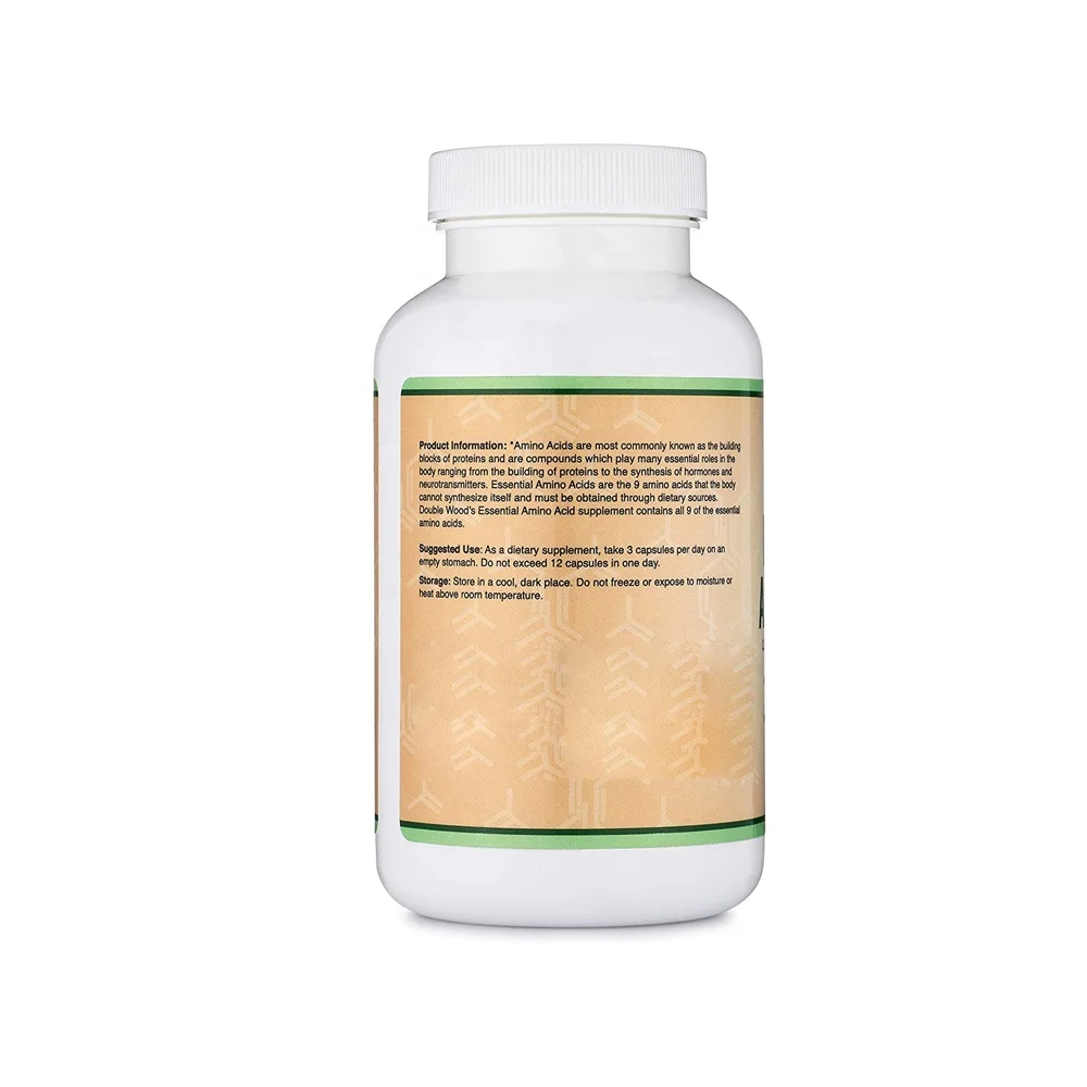 Essential Amino Acids Capsules of All 9 Essential Aminos (EAA) and all Branched Chain Amino Acids For Countless Bodily Functions