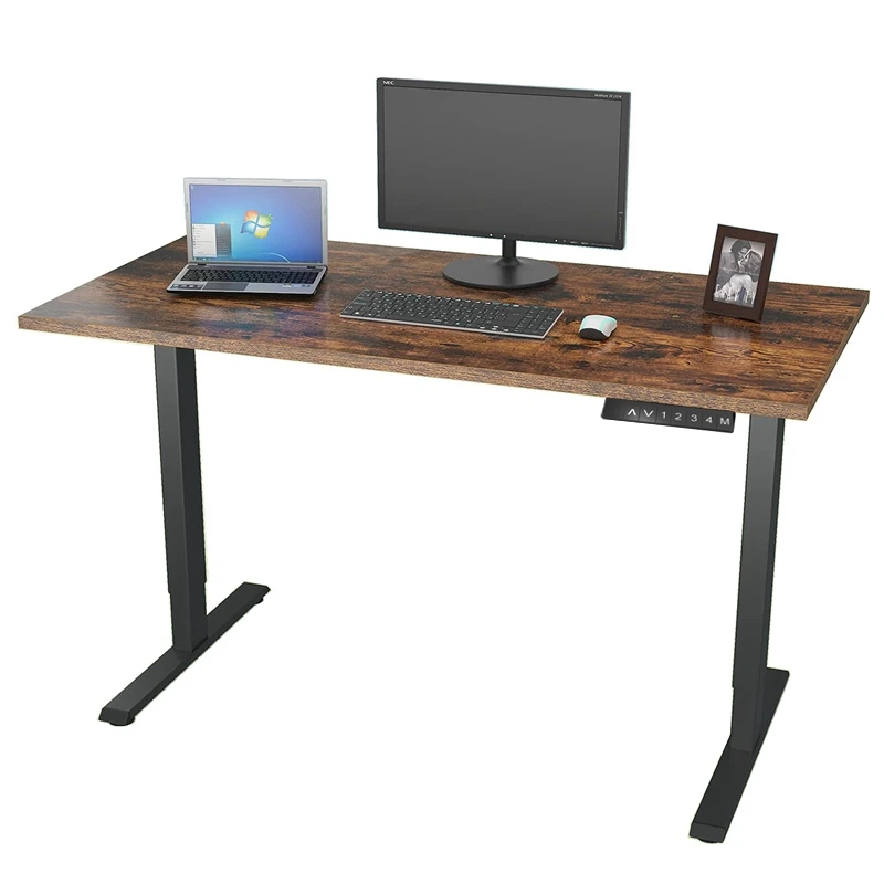 Executive table VAKA intelligent 227 sit stand up dual motor electric office work station computer standing desk