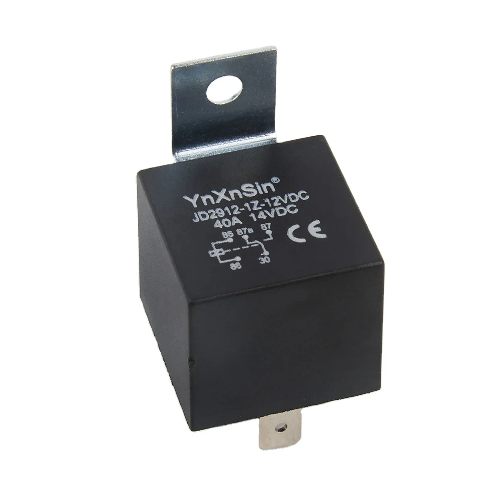 Yunxu 12V 5 Pin Waterproof Relay Harness Set - SPDT fit for Bosch Automotive 40Amp 30 Amp Relay with Heavy Duty 16AWG 14AWG