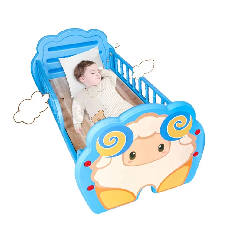 High quality cheap durable kindergarten preschool children living room furniture cute animal shape bed stable kids single bed