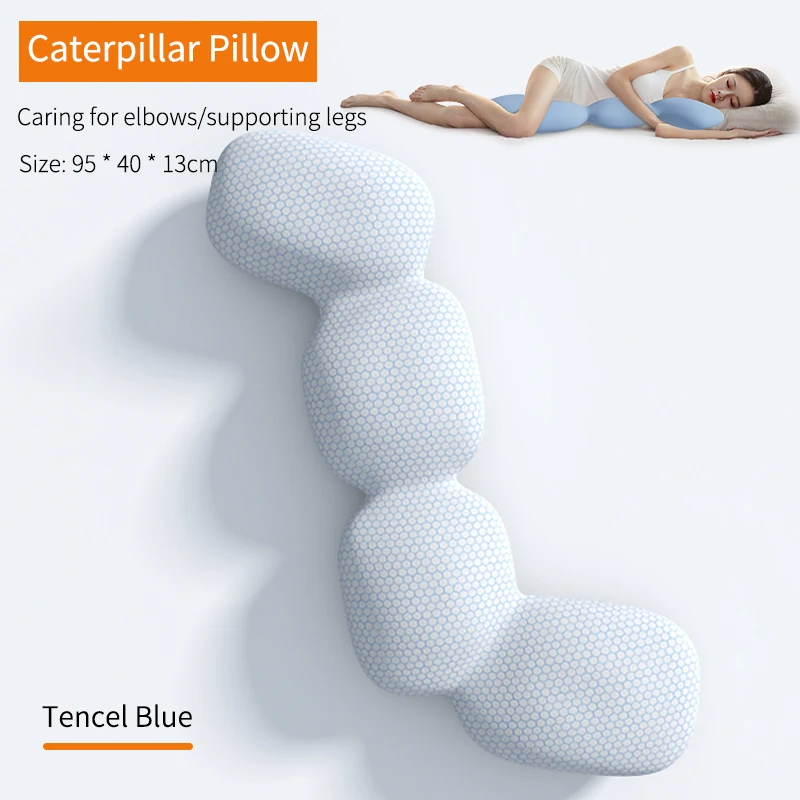 Cute cartoon bolster pillow Large bed memory foam cushion for sleeping Leg support bolster pillow