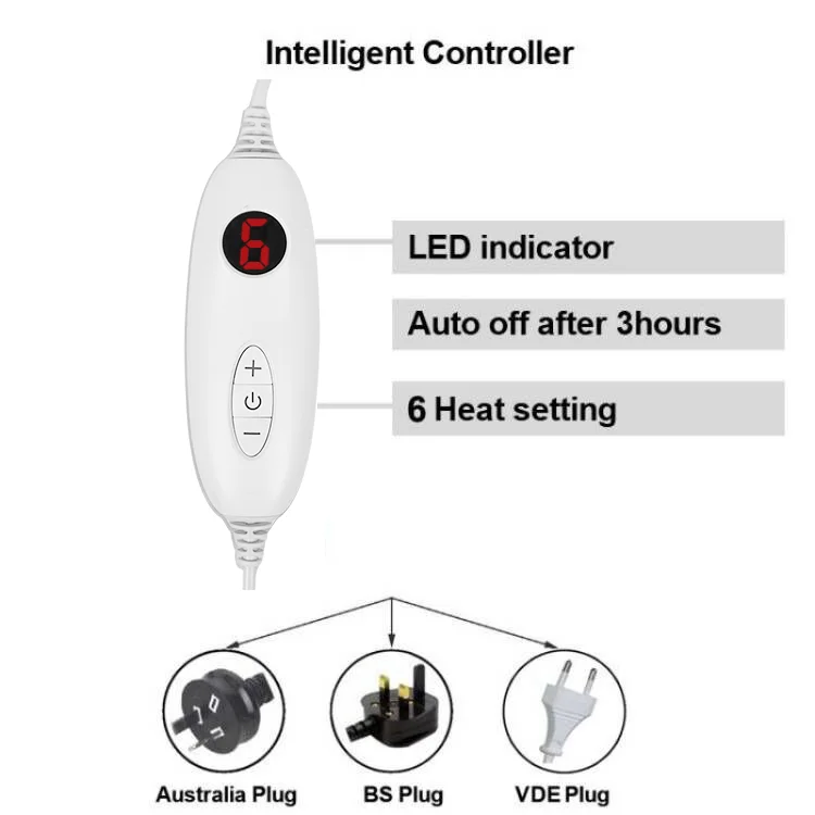 EU CE Electric Blanket 160x130cm Popular Selling Keep Warm In Winter Cosy Flannel Fleece Manufacture