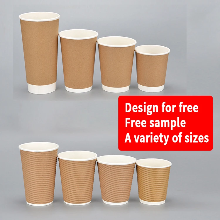ZJPACK Eco Friendly Take Away Paper Cup Disposable Biodegradable High Quality Paper Cup Wholesale Paper Cup