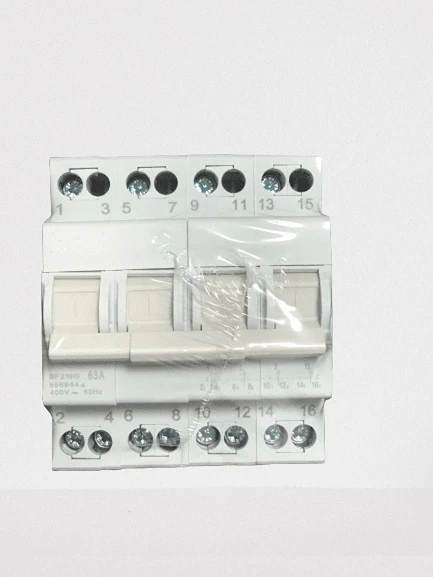 SF219G 2P 40A Din Rail Mounted Dual Power Conversion Isolation Switch MTS Manual Transfer Switch Changeover Switch 63A 80A