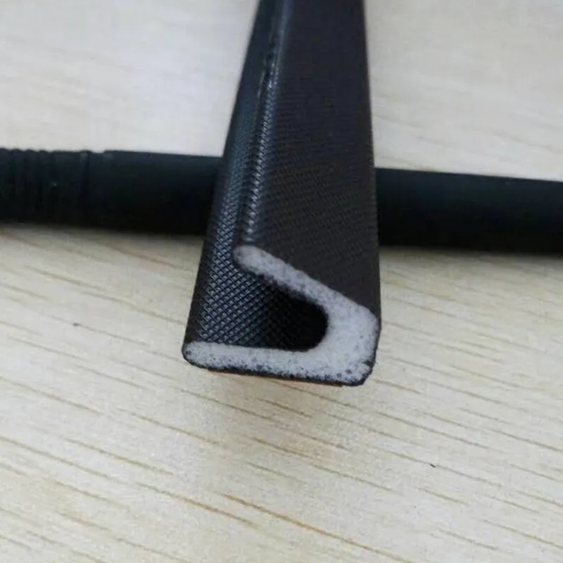White  PU Sealing Strip Self Adhesive Weatherstrippings for Steel Metal Door Frame