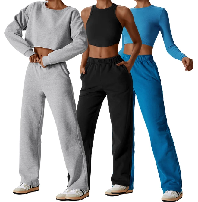 Custom Sports Ladies Activewear Workout Clothing Women Gym Fitness Set Sportswear Fitness Yoga Wear Women Sport Yoga Pants Sets