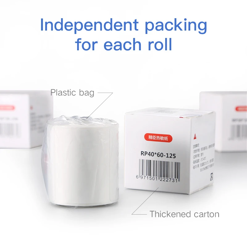 B21 Thermal Label paper Waterproof Anti-Oil Tear-Resistant Price Label Pure Color Scratch-Resistant Label Paper