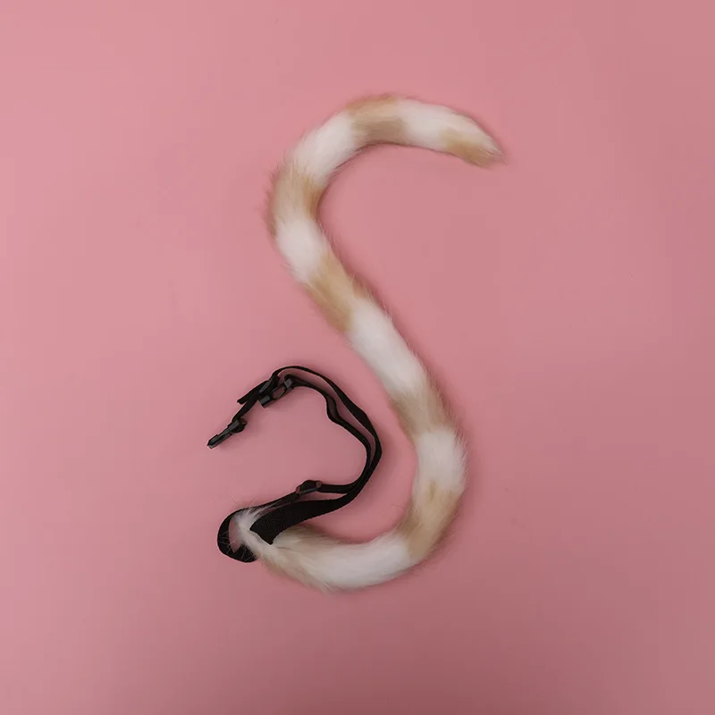JSFUR Multicolored Cat Tail for Anime Neko Lolita Cosplay Costume