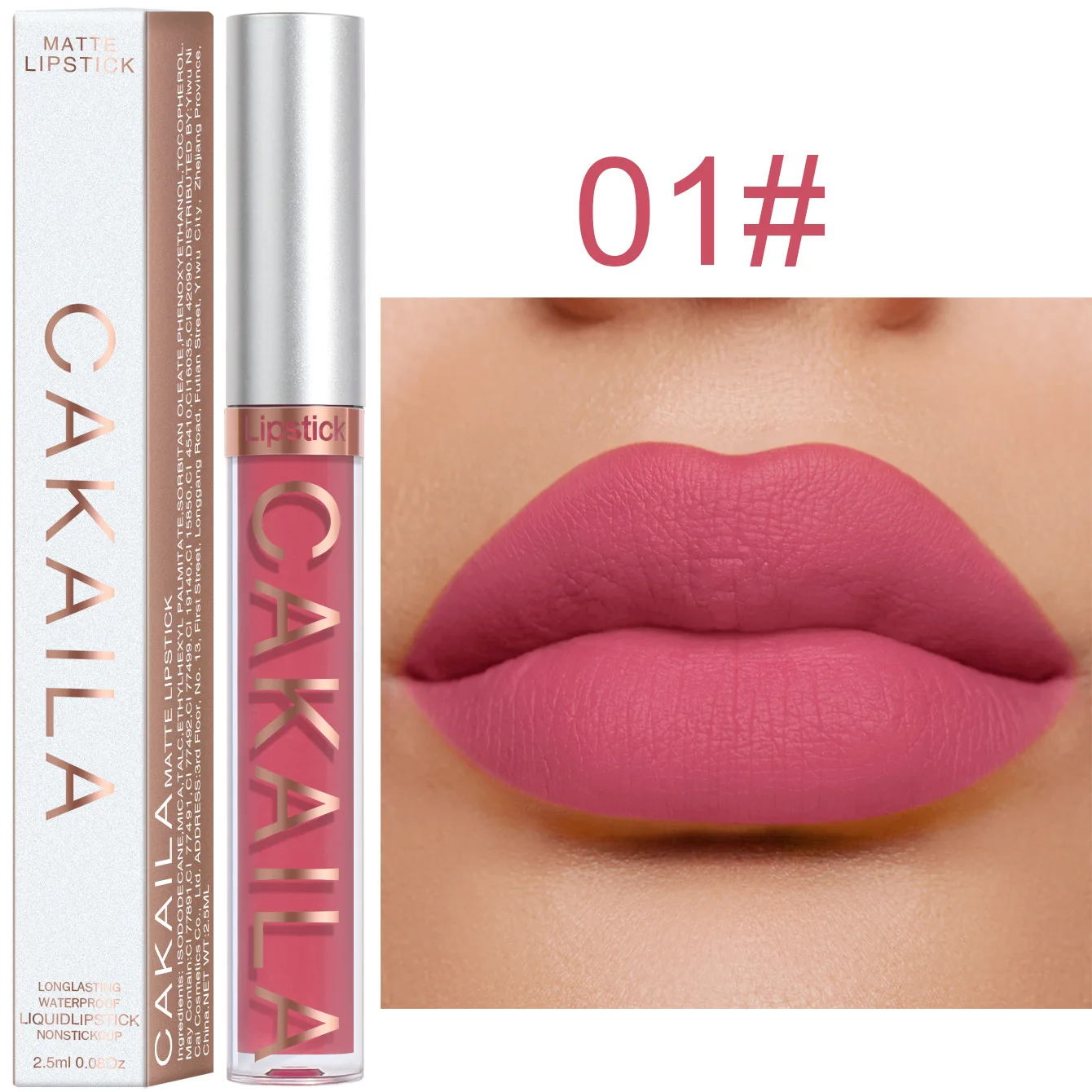 Wholesale 18Colors Waterproof Matte Long Lasting Liquid Lip Stick Nude Mate Moisturizing Velvet Lipgloss Women Makeup