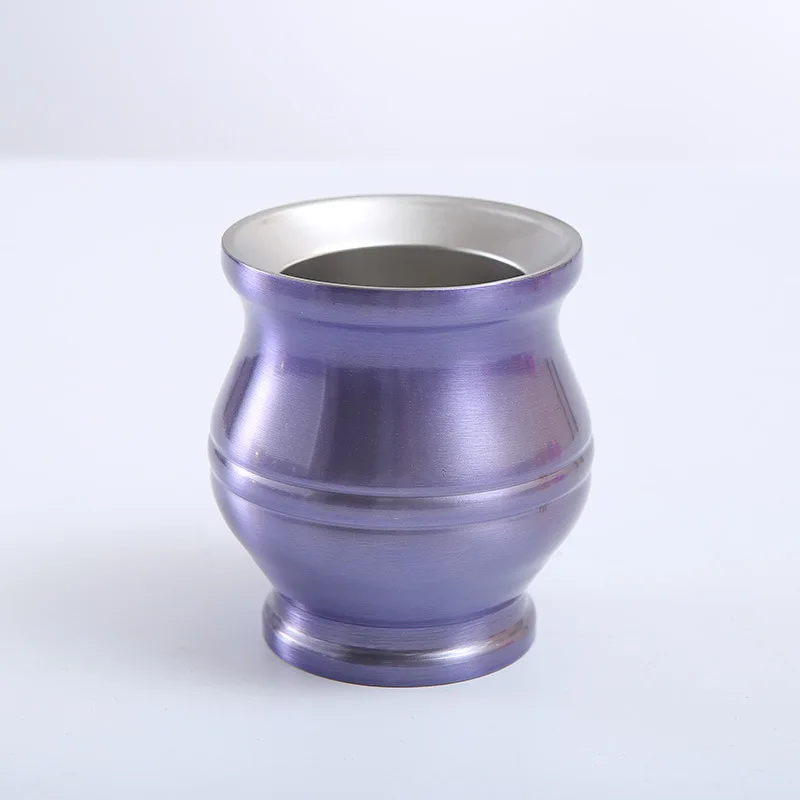 Заводская OEM Yerba Mate Cup Bombilla набор тыквы с двойными стенками из нержавеющей стали мате чайная чашка соломой и чистящей щеткой