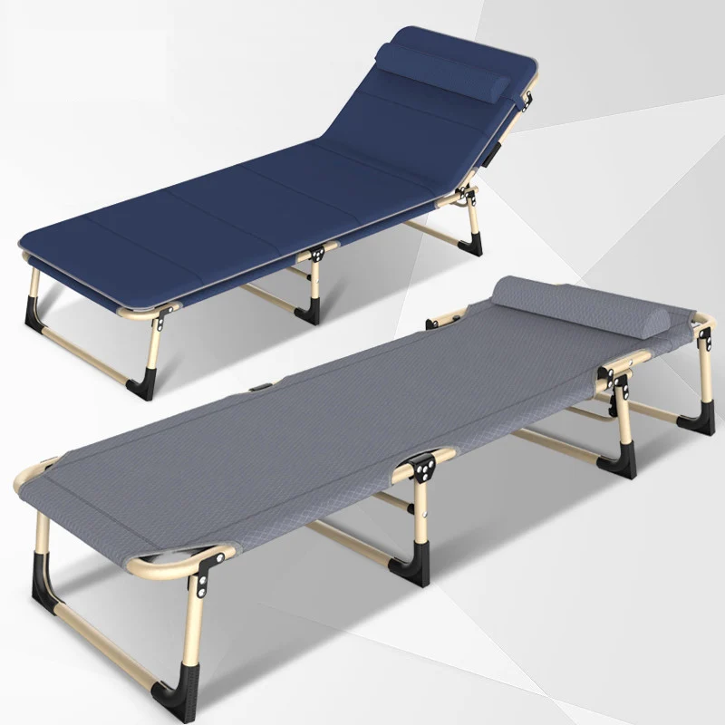  Reinforced mteal folding beds 600D Oxford fabric single office lunch break bed military